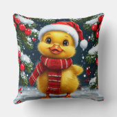 Gelbente Weihnachtsmannmütze Kissen (Rückseite)