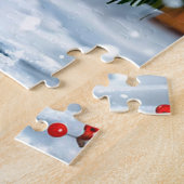 Gelbente Weihnachtsmannmütze Puzzle (Seite)