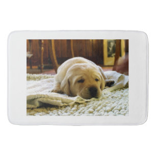 Gelber 2-Labrador-Welpe Badematte