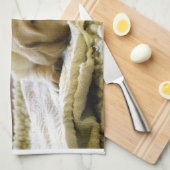 Gelber 2-Labrador-Welpe Geschirrtuch (Viertel Falte)