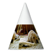 Gelber 2-Labrador-Welpe Partyhütchen (Rechts)