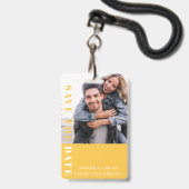 Gelber 80er  ausweis (Vorderseite mit Lanyard)