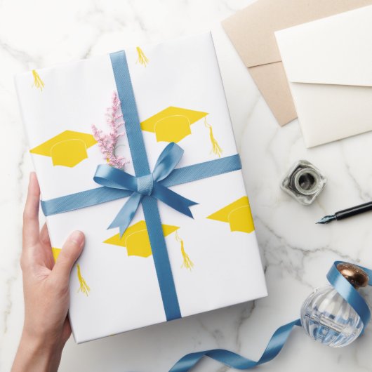 Gelber Abschluss, einfach Geschenkpapier (Schenken)