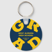 Gelber Abschluss Schlüsselanhänger (Vorderseite)