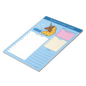 Gelber Afro-Einhorn Notizblock (angewinkelt)