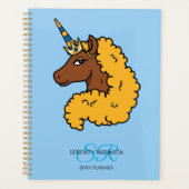 Gelber Afro-Einhorn Planer (Vorderseite)