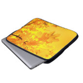 Gelber Ahorn-Laptop-Sieb Laptopschutzhülle (Vorne Knopf)