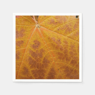 Gelber Ahornblatt Herbst Abstrakt Natur Serviette