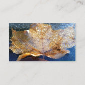 Gelber Ahornblätterblättriger Ahornblättriger, gef Visitenkarte (Rückseite)