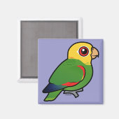 Gelber Amazonas Magnet (Vorderseite/Rückseite)