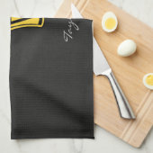 Gelber Amber Cocktail Handtuch (Viertel Falte)