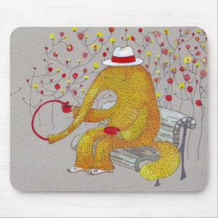 Gelber Ameisenbär Mousepad