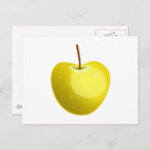 Gelber Apple Postkarte (Vorne/Hinten)