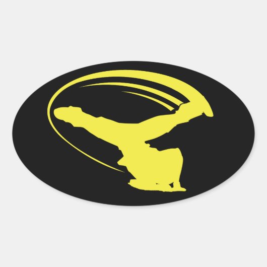 Gelber Aufkleber für Windmühle (Vorderseite)