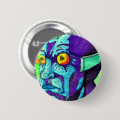 Gelber Augen-Knopf Button (Vorne & Hinten)