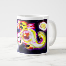 Gelber Axolotl Spaß Jumbo-Tasse