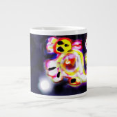 Gelber Axolotl Spaß Jumbo-Tasse (Vorderseite)