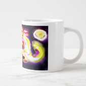 Gelber Axolotl Spaß Jumbo-Tasse (Rechts)