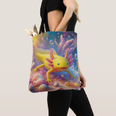 Gelber Axolotl Tasche (Von Nahem)