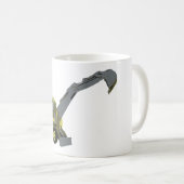 Gelber Bagger Bau Maschinen Kaffeetasse (VorderseiteRechts)