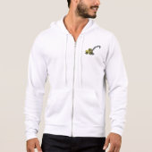 Gelber Bagger Baumaschinen Hoodie (Vorderseite)
