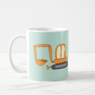Gelber Bagger Kaffeetasse