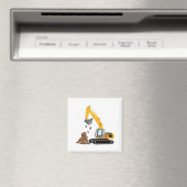 Gelber Bagger Magnet (In Situ (Geschirrspüler))