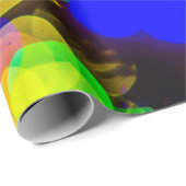 Gelber Ball, leuchtende Lichter Geschenkpapier (Rolleneckpunkt)