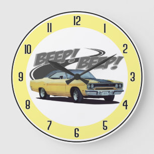 Gelber Bär Große Wanduhr