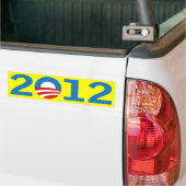 Gelber Barack Obama Autoaufkleber 2012 (Auf Lkw)