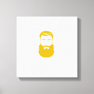 Gelber Bart Wrapped Canvas Leinwanddruck