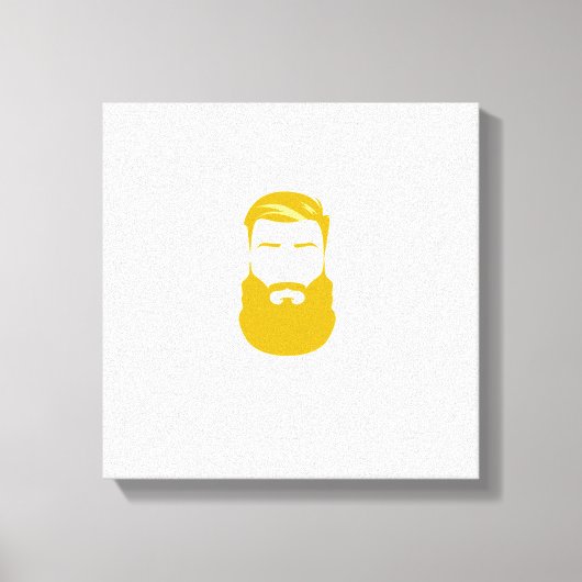 Gelber Bart Wrapped Canvas Leinwanddruck (Vorderseite)