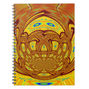 Gelber Baseballhandschuh: Ein Retro-Look Notizblock