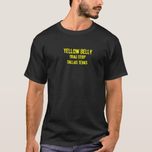 Gelber Bauch, Widerstand-Streifen Dallas Texas T-Shirt