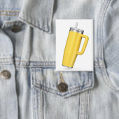 Gelber Becher mit Strohhalm und Griff Button (Insitu)