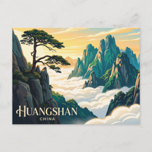 Gelber Berg, Huangshan China Postkarte