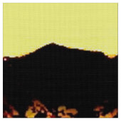 Gelber Berg Stoff (Nahaufnahme)