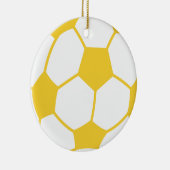 Gelber Bernsteinfussball Keramikornament (Rechts)