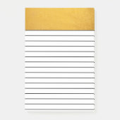 gelber Beton | Linde Post-it Klebezettel (Vorderseite)