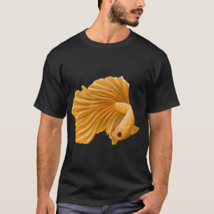 Gelber Betta Bunter Fisch T-Shirt