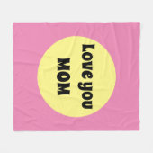 Gelber Big Dot Fleecedecke (Vorderseite (Horizontal))