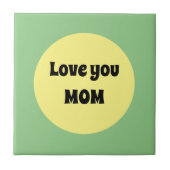 Gelber Big Dot Fliese (Vorderseite)