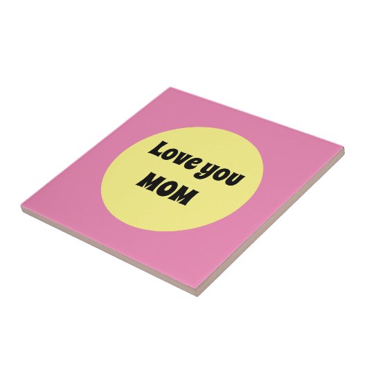 Gelber Big Dot Fliese (Seite)