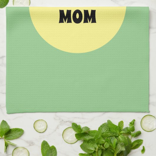 Gelber Big Dot Geschirrtuch (Gefaltet)