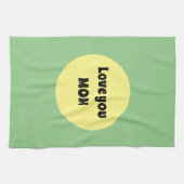 Gelber Big Dot Geschirrtuch (Horizontal)