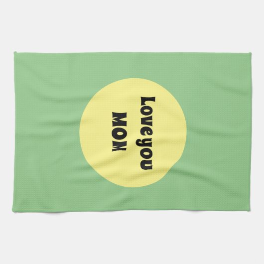 Gelber Big Dot Geschirrtuch (Horizontal)