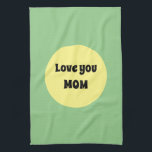 Gelber Big Dot Geschirrtuch<br><div class="desc">Ein cooles,  lila,  großes Punktedesign in trendigen Farben mit Textvorlage. Klicken Sie auf Personalisieren,  um die kurzen Wörter nach Ihren Wünschen zu ändern,  oder kaufen Sie sie,  wie es ist.</div>