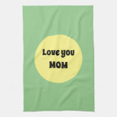 Gelber Big Dot Geschirrtuch (Vertikal)