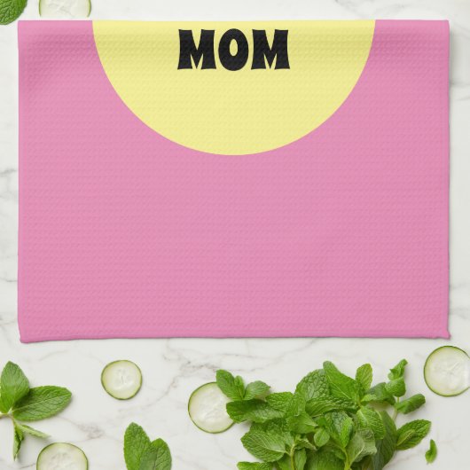 Gelber Big Dot Geschirrtuch (Gefaltet)