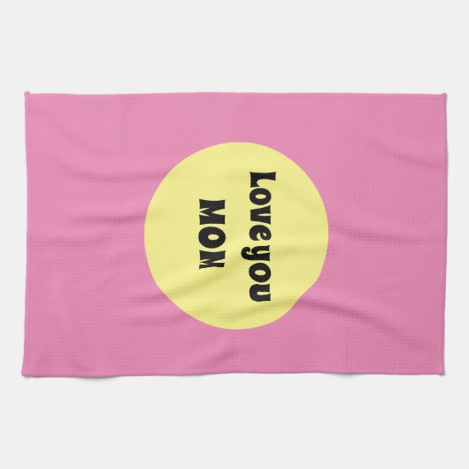 Gelber Big Dot Geschirrtuch (Horizontal)